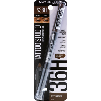 Maybelline New York Tattoo Studio Deep Brown 36H Eyebrow Pencil 73g