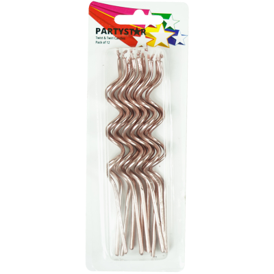 Korbond Twist & Twirl Candles 12pk
