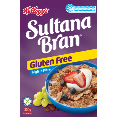 Kellogg's Sultana Bran Gluten Free Cereal 350g