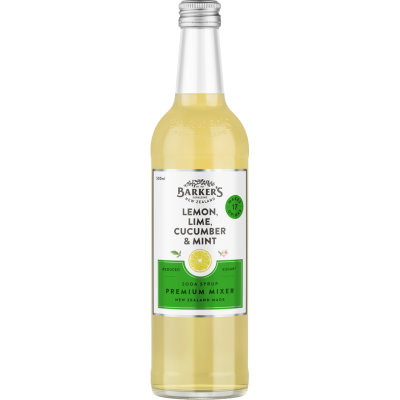 Barker's Lemon Lime Cucumber & Mint Premium Mixer 500ml