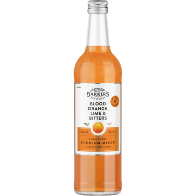 Barker's Blood Orange Lime & Bitters Premium Mixer 500ml