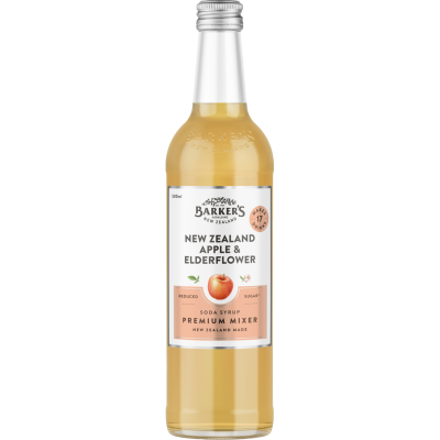 Barker's New Zealand Apple & Elderflower Premium Mixer 500ml