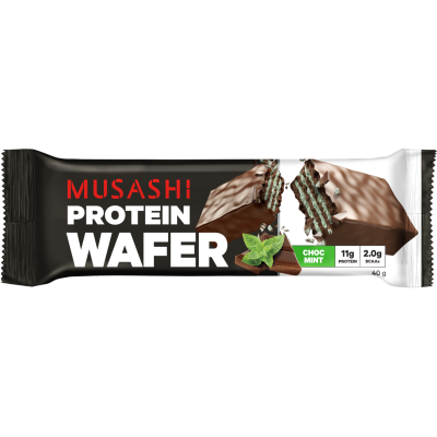 Musashi Choc Mint Flavour Protein Wafer Bar 40g