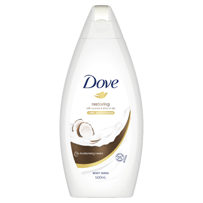 Dove Restoring With Coconut & Almond Oil Body Wash 500ml