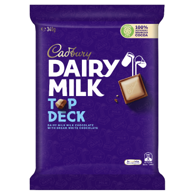 Cadbury Dairy Milk Top Deck Chocolate Block 340g