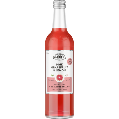 Barker's Pink Grapefruit & Lemon Premium Mixer 500ml