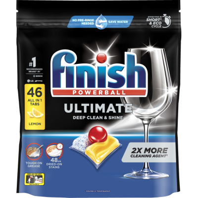 Finish Ultimate All-in-1 Lemon Dishwasher Tablets 46pk