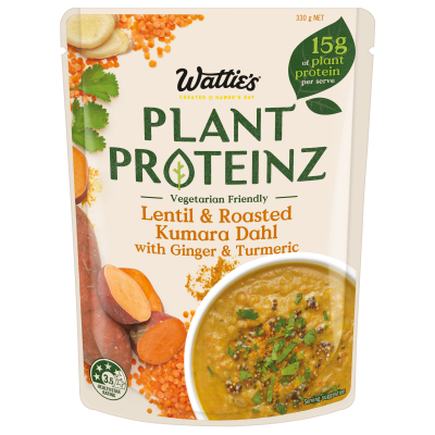 Wattie's Plant Proteinz Lentil & Roasted Kumara Dahl With Ginger & Turmeric 330g