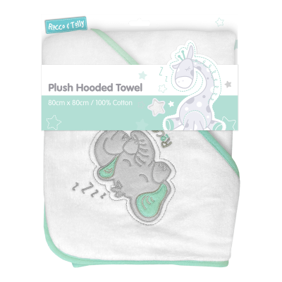 Rocco & Tolly Plush Hooded Towel 1ea