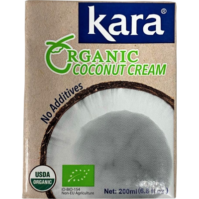 Kara 100% Organic Coconut Cream 200ml