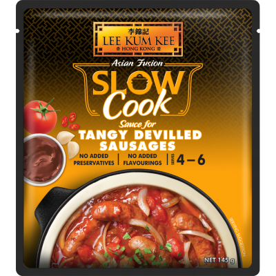 Lee Kum Kee Slow Cooked Sauce For Tangy Devilled Sausages 145g