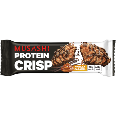 Musashi Vanilla Caramel Protein Crisp Bar 60g