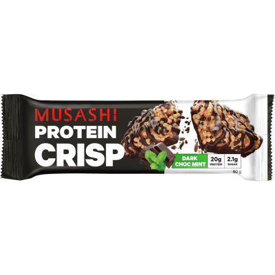 Musashi Dark Choc Mint Protein Crisp Bar 60g