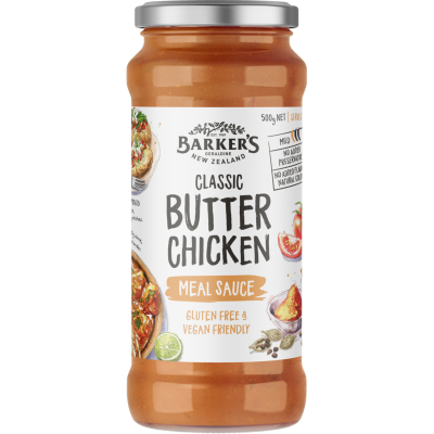 Barker's Classic Butter Chicken Meal Sauce 500g