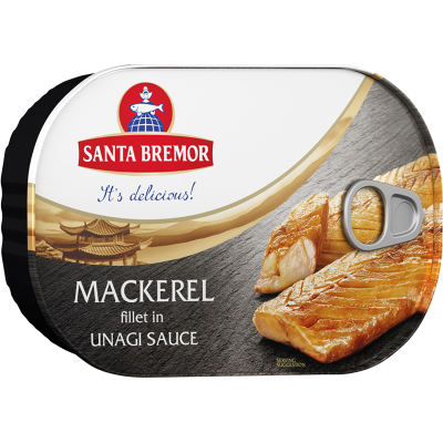 Santa Bremor Mackerel Fillet In Unagi Sauce 190g