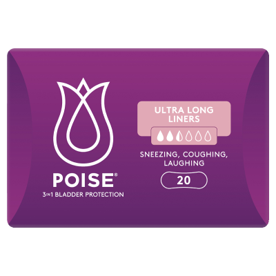 Poise Ultra Long Liners 20pk