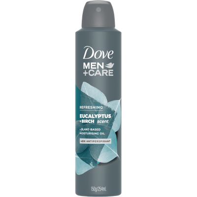 Dove Men+Care Refreshing Eucalyptus + Birch Scent 48Hr Antiperspirant 254ml