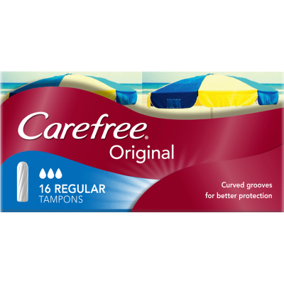 Carefree Original Regular Tampons 16ea