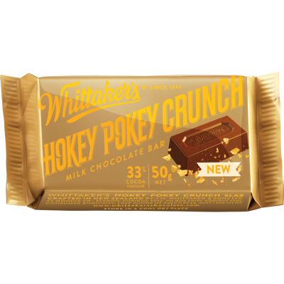 Whittaker's Hokey Pokey Crunch 33% Cocoa Milk Chocolate Bar 50g