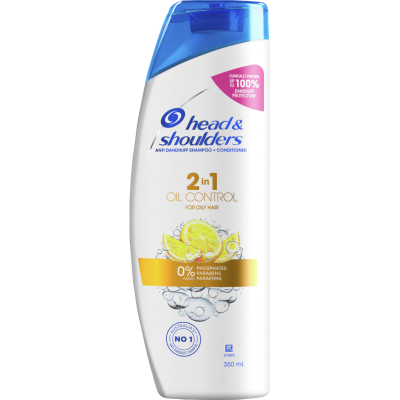 Head & Shoulders Anti Dandruff Oil Control 2 in 1 Shampoo + Conditioner 350ml