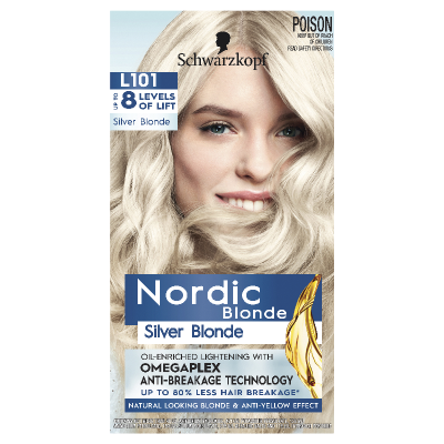 Schwarzkopf Nordic L101 Silver Blonde Hair Colour 115ml