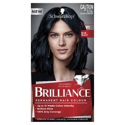 Schwarzkopf Brilliance 91 Blue Black Hair Colour 143ml