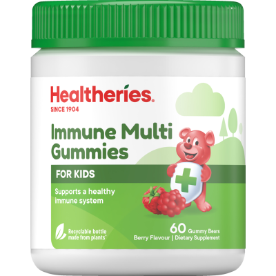 Healtheries For Kids Berry Flavour Immune Multi Gummies 60pk