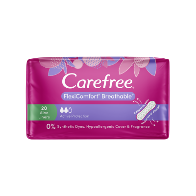 Carefree Flexicomfort Breathable Aloe Vera Liners 20pk