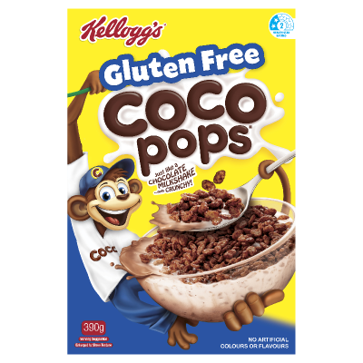 Kellogg's Gluten Free Coco Pops Breakfast Cereal 390g