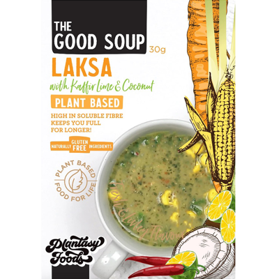 Plantasy The Good Soup Laksa With Lime & Coconut Plant Based Gluten Free Soup 30g