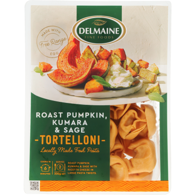 Delmaine Roast Pumpkin Kumara & Sage Tortelloni 300g