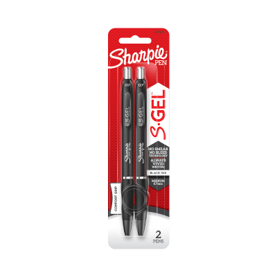 Sharpie S-Gel Black Pens ea