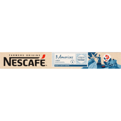 Nescafe Farmers Origins 3 Americas Lungo Pure Arabica Coffee Capsules 54g