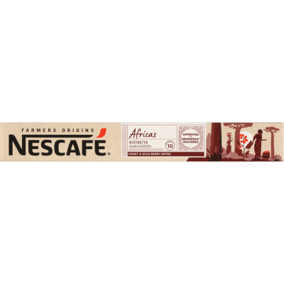 Nescafe Farmers Origins Africas Ristretto Pure Arabica Coffee Capsules 55g