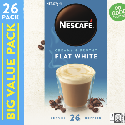 Nescafe Flat White Coffee Sachets 26pk