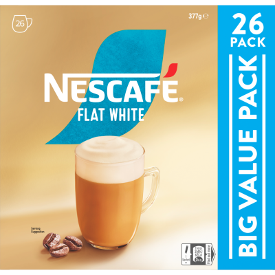 Nescafe Flat White Coffee Sachets 26 x 14.5g