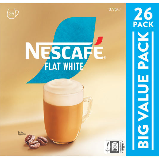 Nescafe Flat White Coffee Sachets 26pk