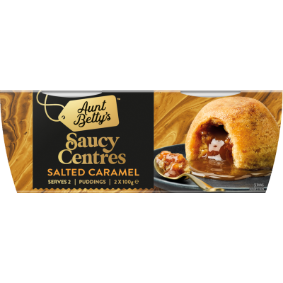 Aunt Betty's Saucy Centres Salted Caramel Puddings 2 x 100g