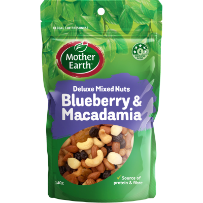 Mother Earth Blueberry & Macadamia Deluxe Mix Nuts 140g