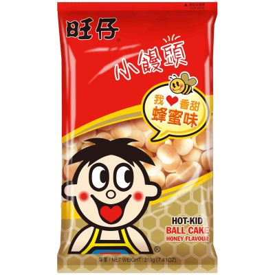 Want Want Honey Flavour Hot Kid Ball Cake 210g
