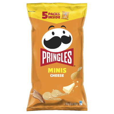 Pringles Minis Cheese Potato Chips 5 x 19g