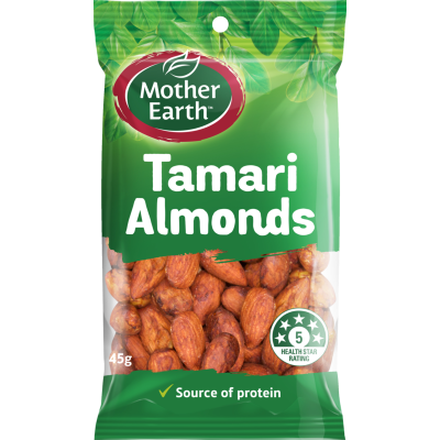 Mother Earth Tamari Almonds 45g
