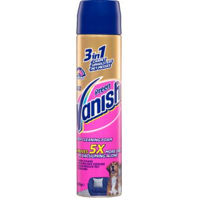 Vanish Preen Gold 3 In 1 Deep Cleaning Foam 600g