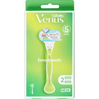 Gillette Venus Extra Smooth Razor And 2 Cartridges 1pk