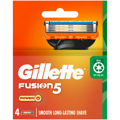 Gillette Fusion 5 Power Cartridges 4pk