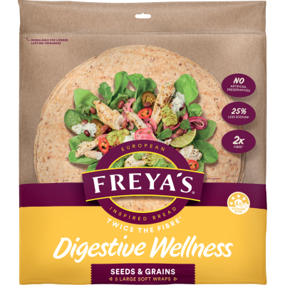 Freya's Digestive Wellness Seed & Grain Wraps 5pk