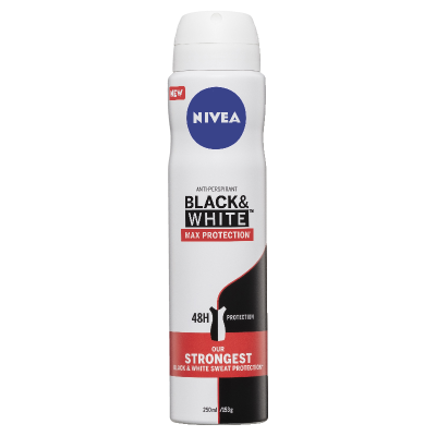 Nivea Black & White Max Protection 48Hr Antiperspirant 250ml