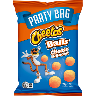 Cheetos Cheese & Bacon Balls Flavoured Snacks 190g