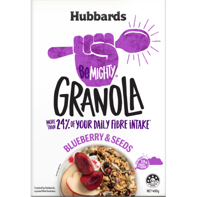 Hubbards beMighty Blueberry & Seeds Granola 400g