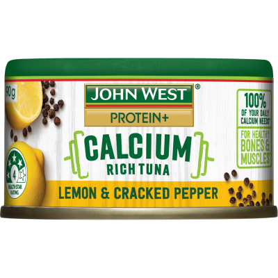 John West Protein+ Lemon & Cracked Pepper Calcium Rich Tuna 90g